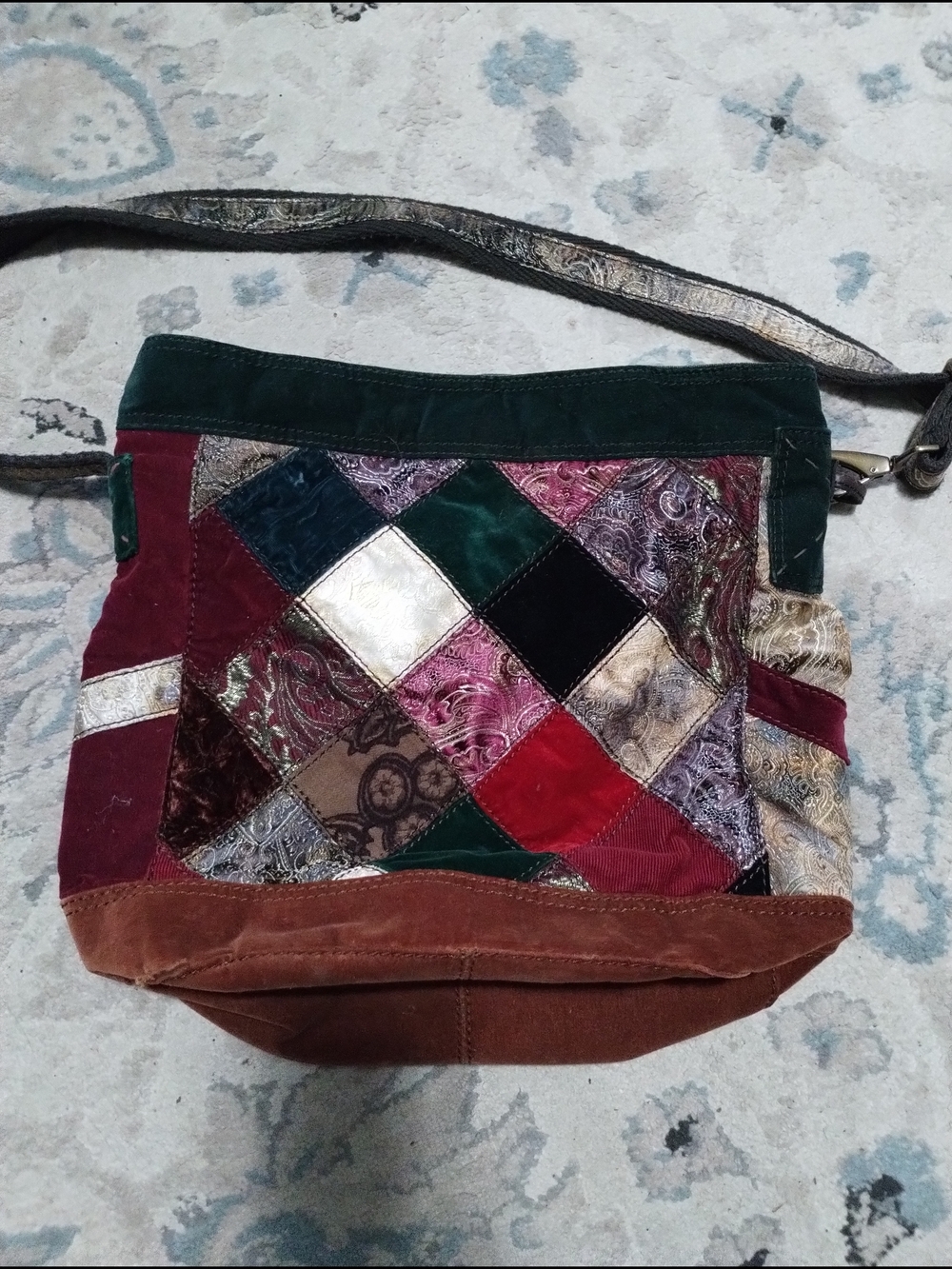 Lucky Brand Multicolor Patchwork Hobo Bag